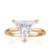 2.21ct Trillion Cut Lab Grown Diamond Engagement Ring
