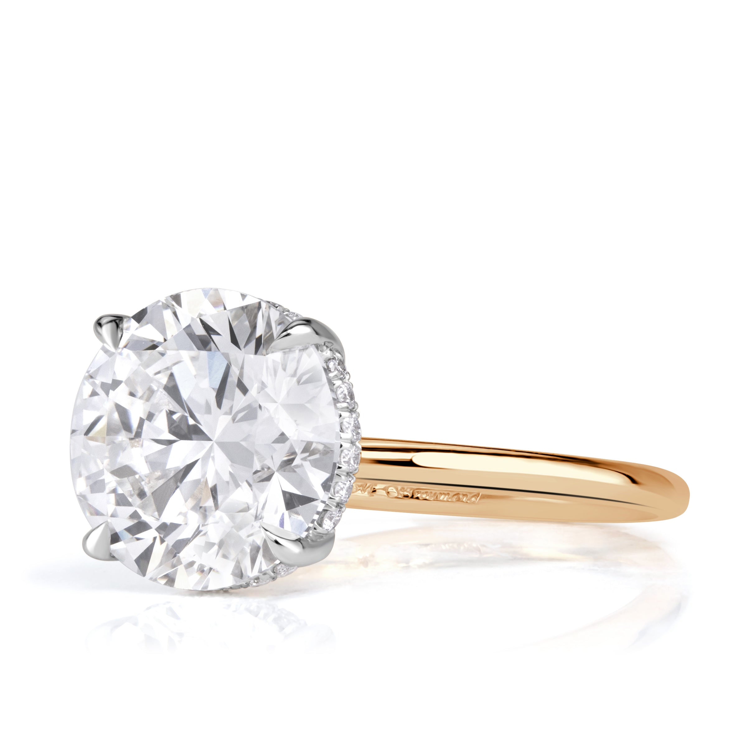 5.15ct Round Brilliant Cut Lab Grown Diamond Engagement Ring