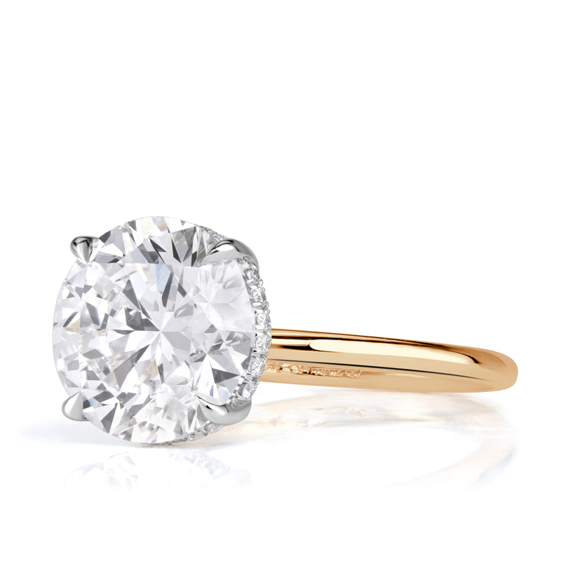 5.15ct Round Brilliant Cut Lab Grown Diamond Engagement Ring