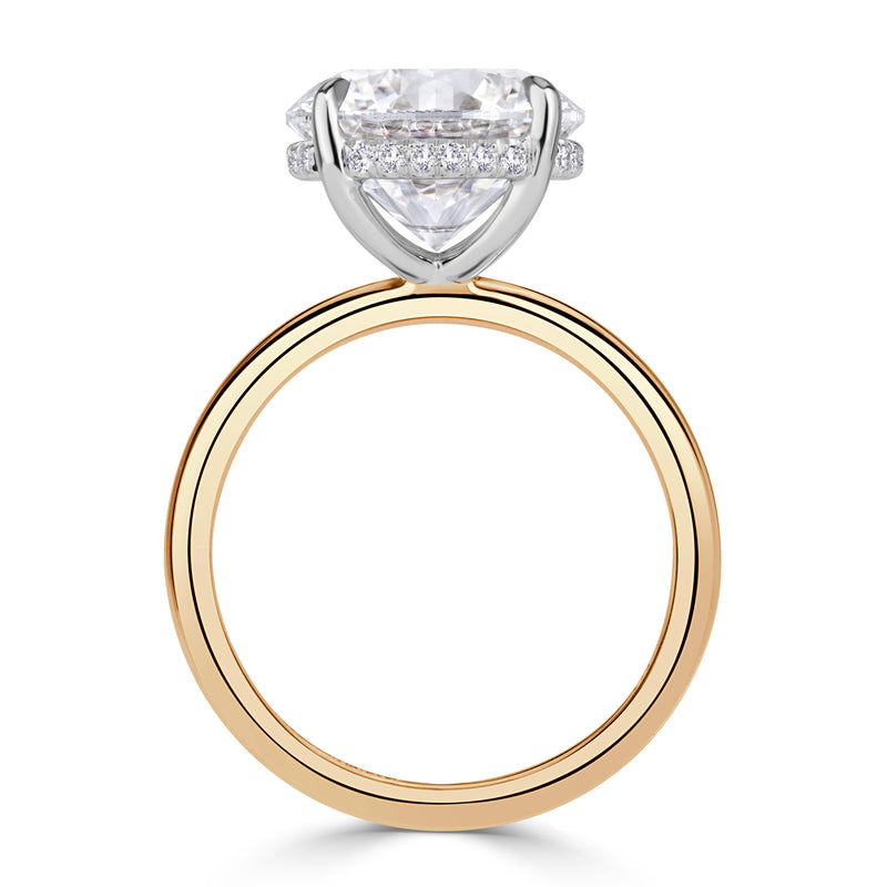 5.15ct Round Brilliant Cut Lab Grown Diamond Engagement Ring