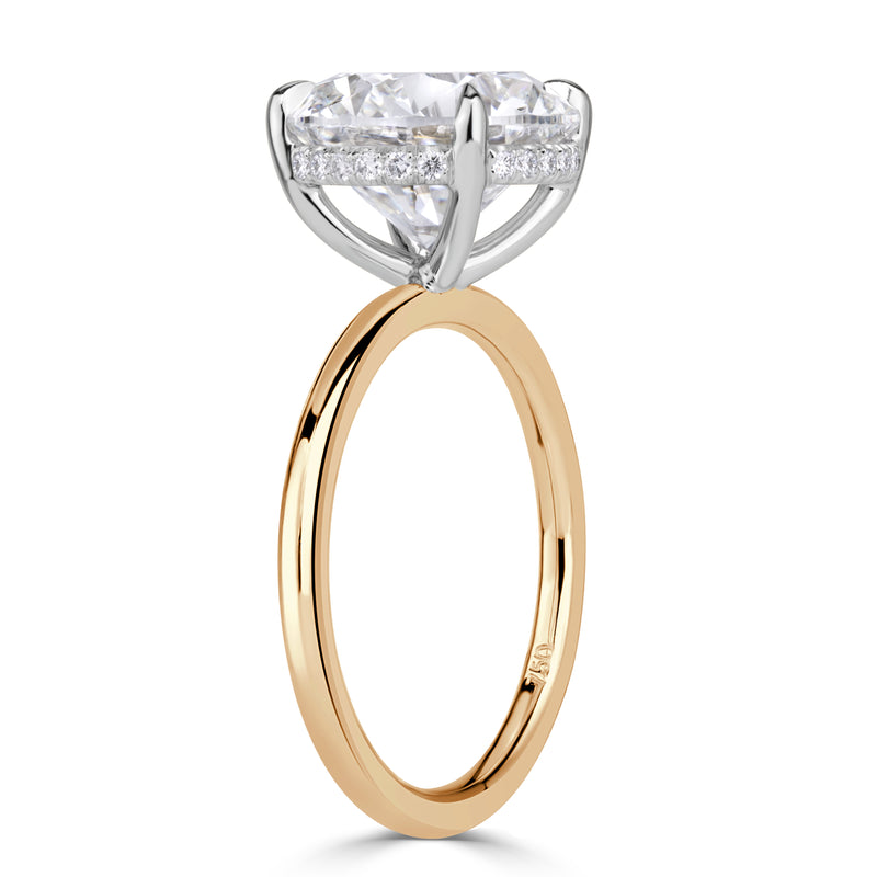 5.15ct Round Brilliant Cut Lab Grown Diamond Engagement Ring