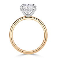 4.17ct Oval Cut Lab Grown Diamond Engagement Ring