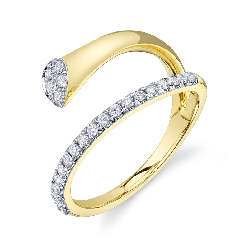 0.29ct Round Brilliant Cut Diamond Wrap Ring