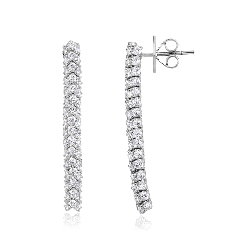 2.35ct Round Brilliant Cut Diamond Earrings