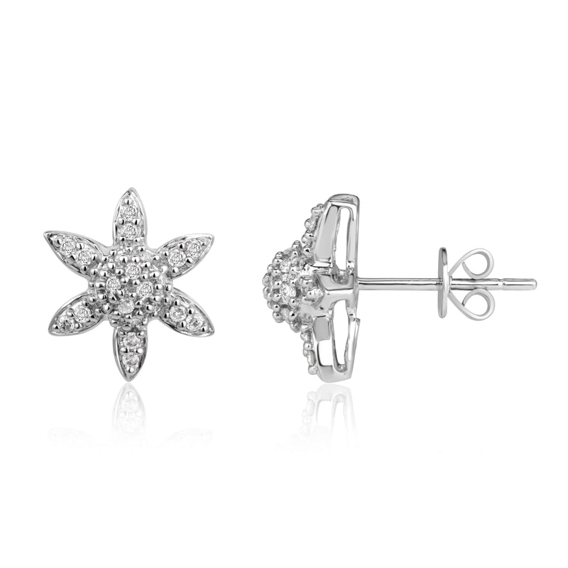 0.32 Round Brilliant Cut Diamond Earrings