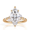 3.43ct Marquise Cut Lab Grown Diamond Engagement Ring