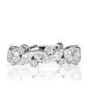 1.70ct Marquise and Round Brilliant Cut Diamond Band