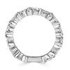 1.70ct Marquise and Round Brilliant Cut Diamond Band