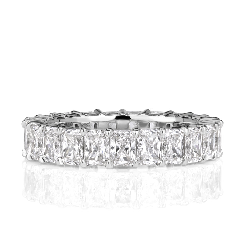 3.95ct Radiant Cut Diamond Eternity Band