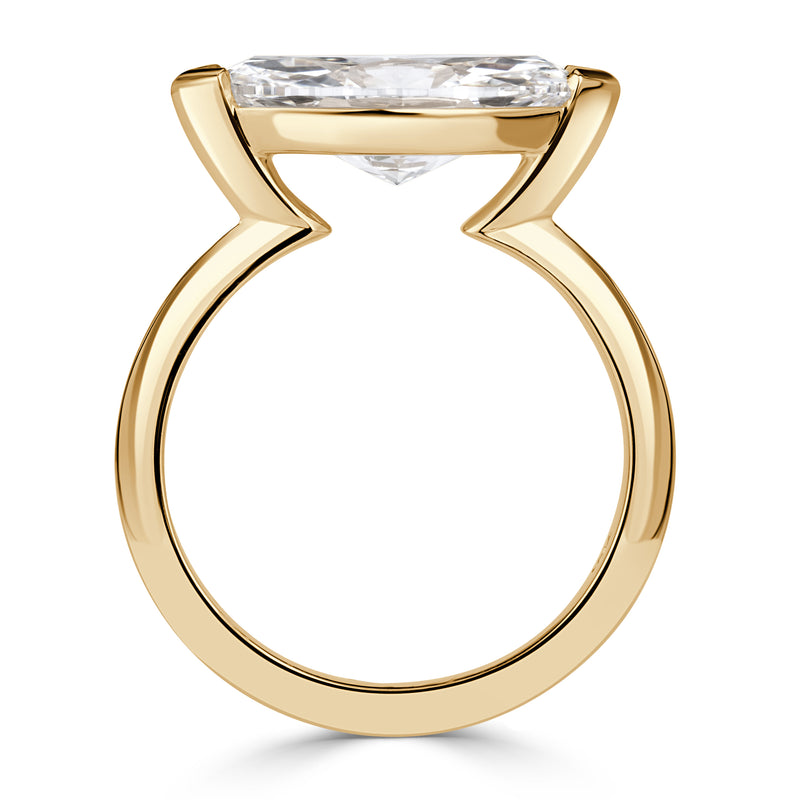 3.01ct Marquise Cut Lab Grown Diamond Engagement Ring