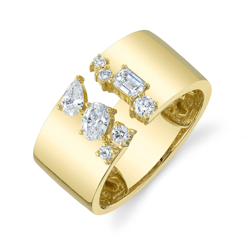 0.61ct Mixed Shape Diamond Cigar Band