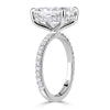 4.95ct Radiant Cut Lab Grown Diamond Engagement Ring
