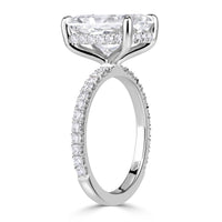 4.95ct Radiant Cut Lab Grown Diamond Engagement Ring