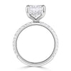 4.95ct Radiant Cut Lab Grown Diamond Engagement Ring