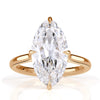 5.71ct Moval Cut Lab Grown Diamond Engagement Ring