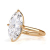 5.71ct Moval Cut Lab Grown Diamond Engagement Ring