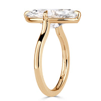 5.71ct Moval Cut Lab Grown Diamond Engagement Ring