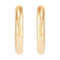 Sculptural V-Shaped Hoop Earrings