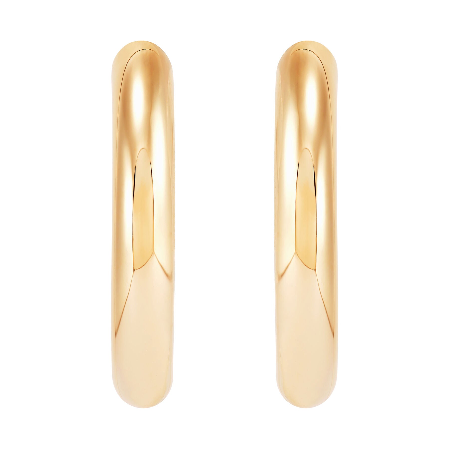 Sculptural V-Shaped Hoop Earrings