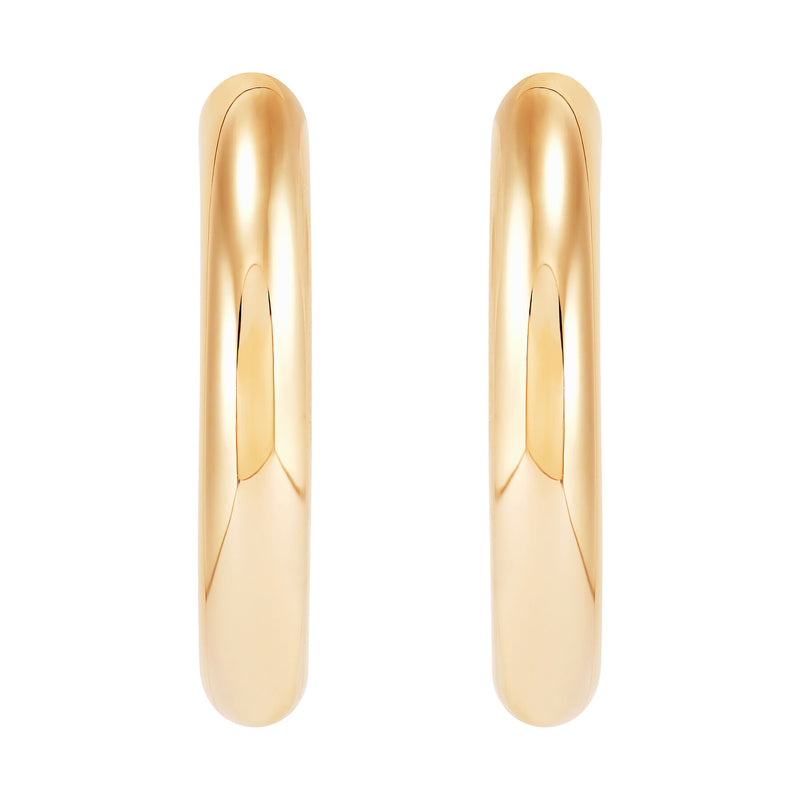 Sculptural V-Shaped Hoop Earrings