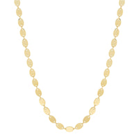 Flat Oval Link Chain Necklace