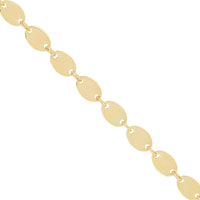 Flat Oval Link Chain Necklace