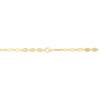 Flat Oval Link Chain Necklace