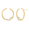 0.62ct Diamond Open Circle Stud Earrings