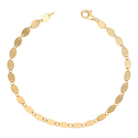 Flat Oval Link Chain Bracelet