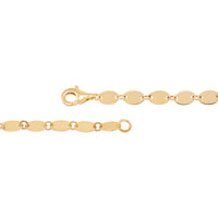 Flat Oval Link Chain Bracelet