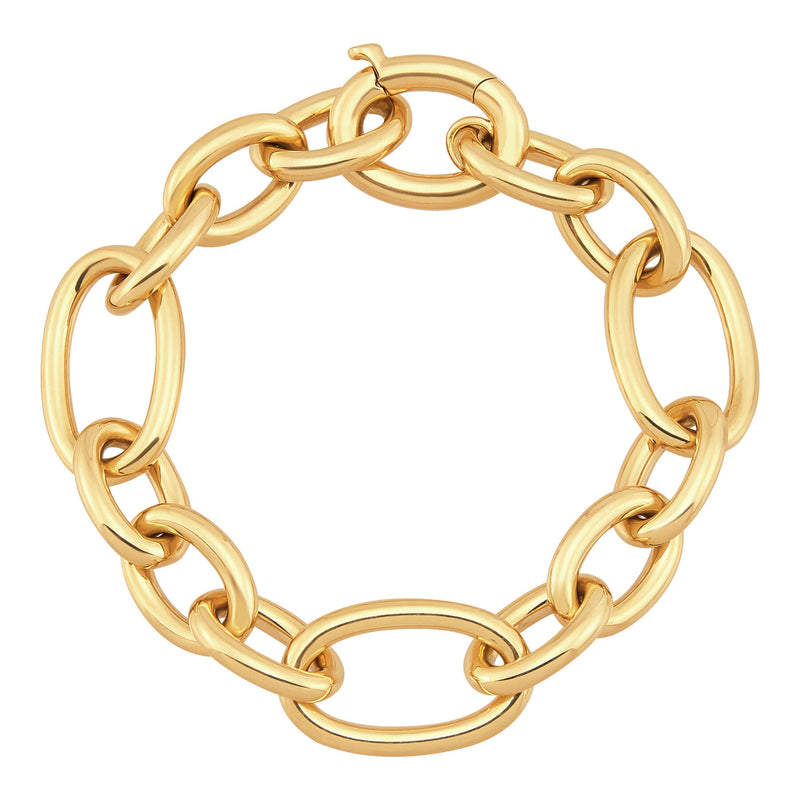 Large Bold Gold Chain Bracelet