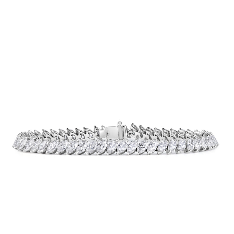 10.78ct Marquise Cut Diamond Tennis Bracelet