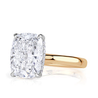 5.66ct Elongated Cushion Cut Lab Grown Diamond Engagement Ring