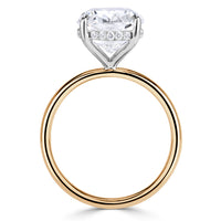 5.66ct Elongated Cushion Cut Lab Grown Diamond Engagement Ring