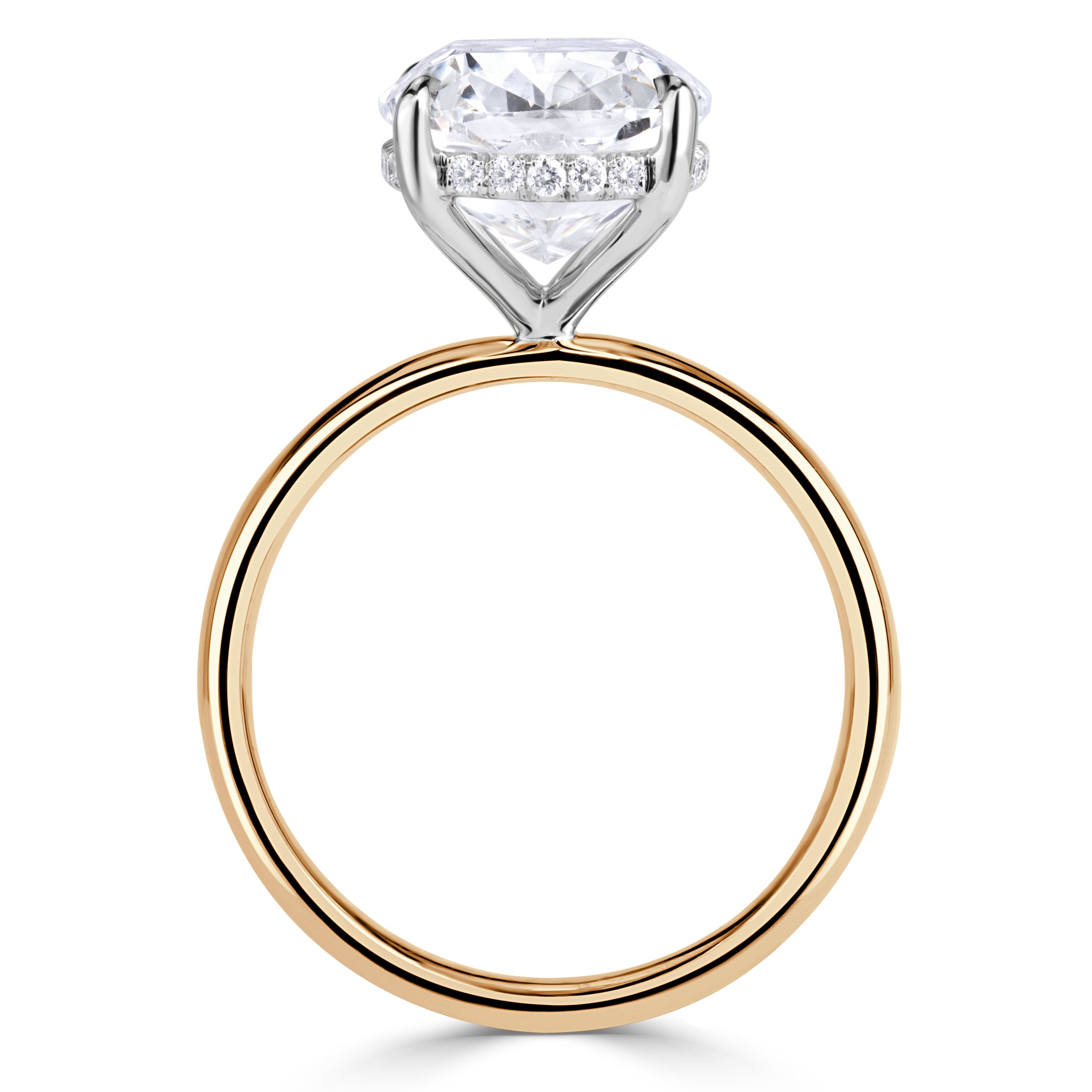 5.66ct Elongated Cushion Cut Lab Grown Diamond Engagement Ring