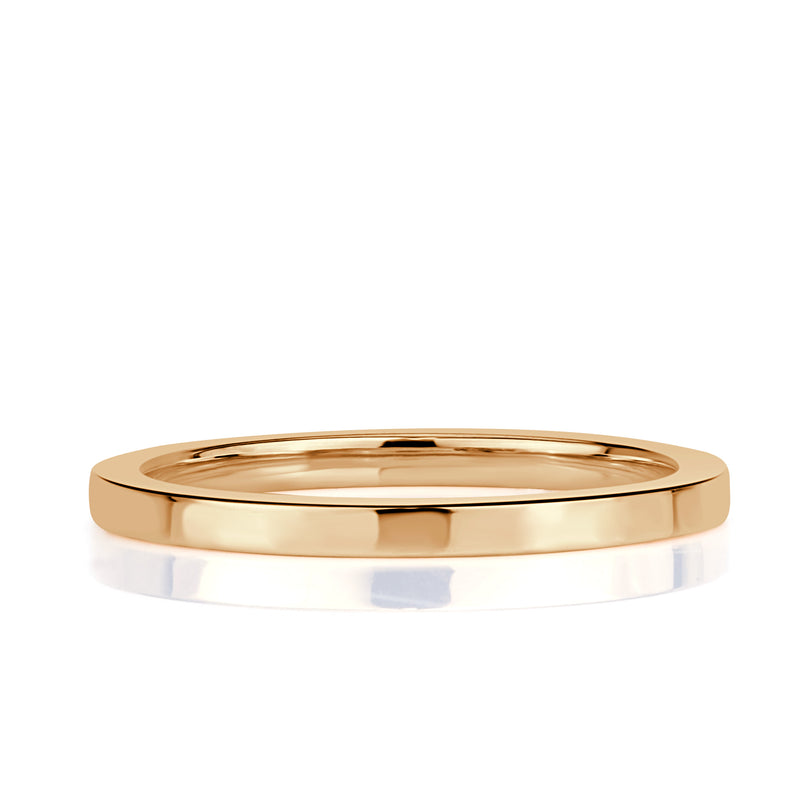 Slim Flat Wedding Band