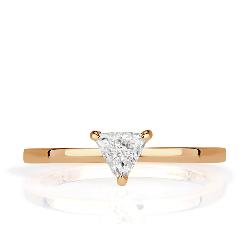 0.27ct Trillion Cut Diamond Promise Ring