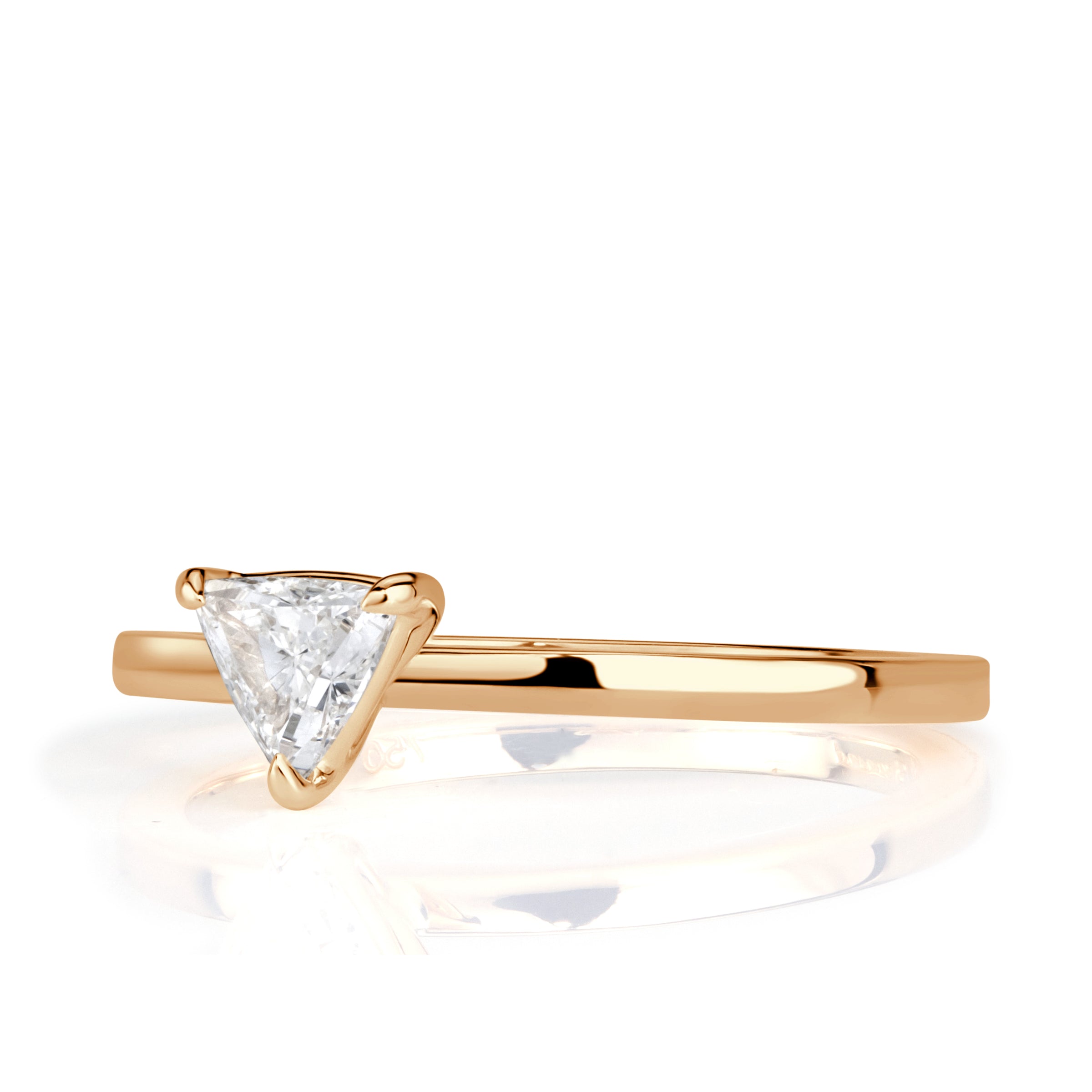 0.27ct Trillion Cut Diamond Promise Ring