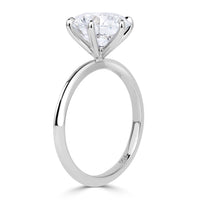 3.45ct Round Brilliant Cut Lab Grown Diamond Engagement Ring