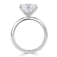 3.45ct Round Brilliant Cut Lab Grown Diamond Engagement Ring