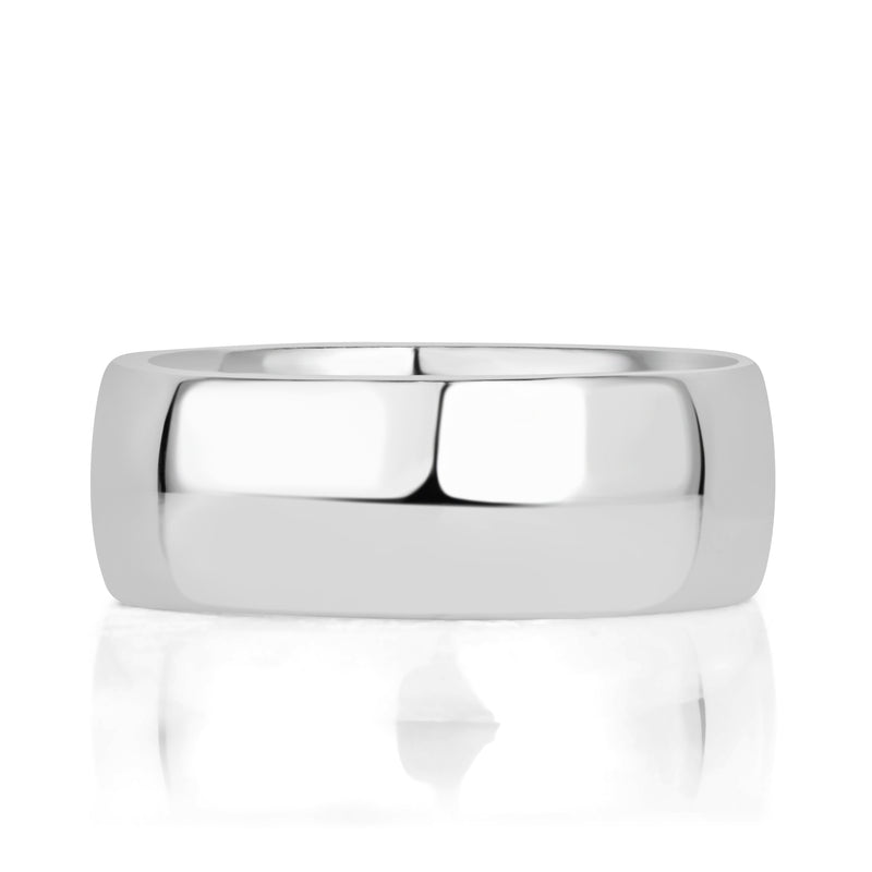Plain Men's Wedding Band 8mm