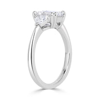 2.14ct Emerald Cut Diamond Engagement Ring