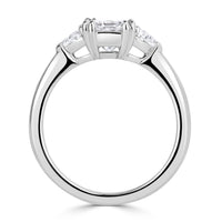 2.14ct Emerald Cut Diamond Engagement Ring