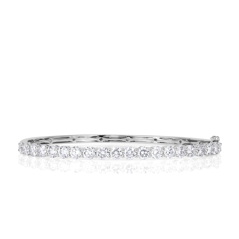4.00ct Round Brilliant Cut Lab Diamond Bangle Bracelet