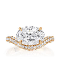 3.06ct Oval Cut Lab Grown Diamond Ring
