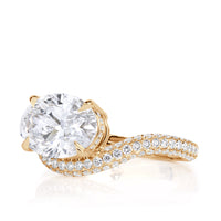 3.06ct Oval Cut Lab Grown Diamond Ring