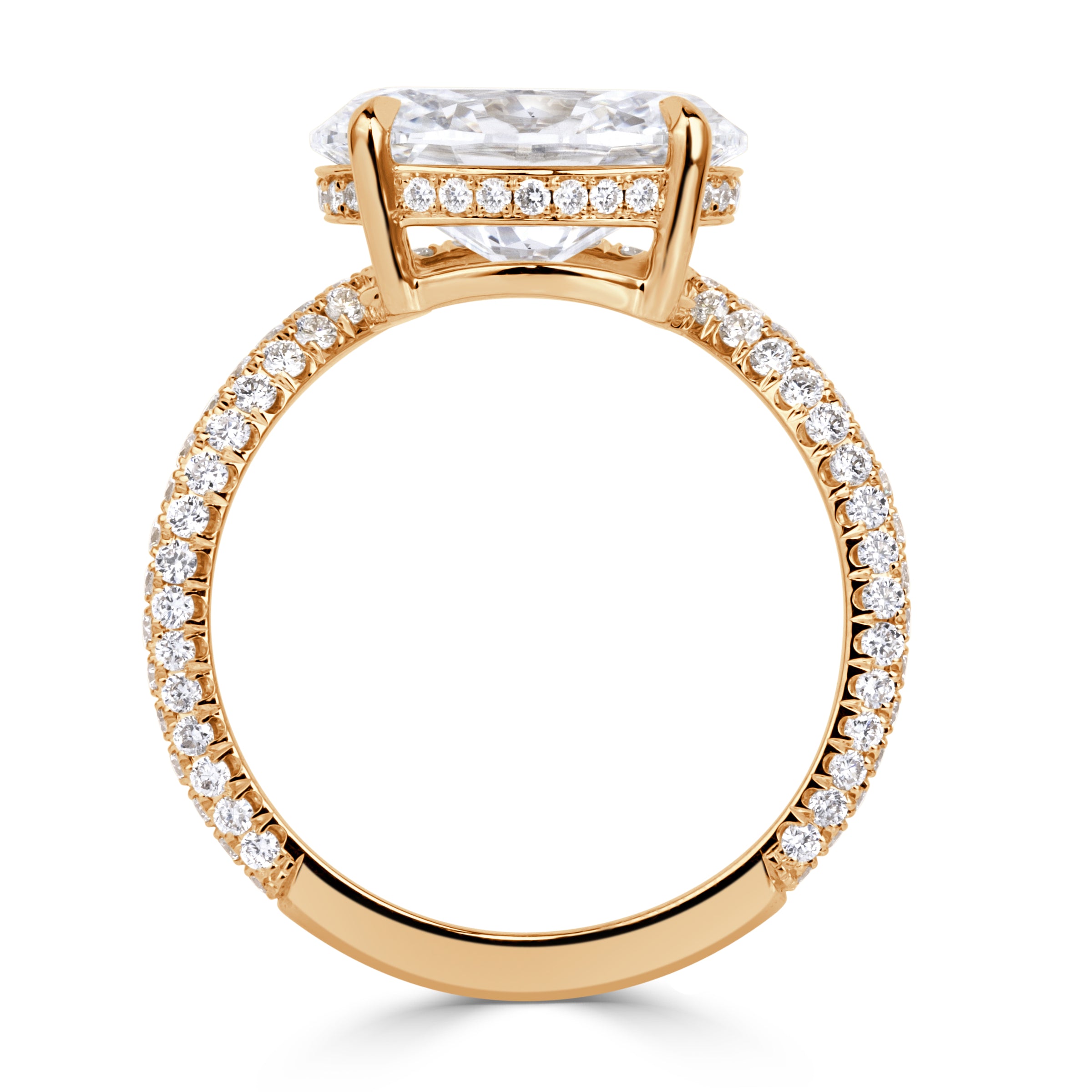 3.06ct Oval Cut Lab Grown Diamond Ring