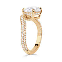 3.06ct Oval Cut Lab Grown Diamond Ring