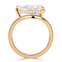 3.57ct Pear Shaped Lab Grown Diamond Ring