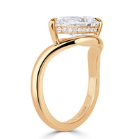 3.57ct Pear Shaped Lab Grown Diamond Ring